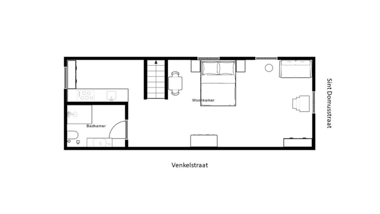 Pakhuis De Venkel - Zolder Studio Lägenhet Zierikzee Exteriör bild